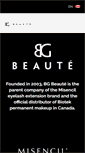 Mobile Screenshot of bgbeaute.com