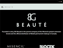 Tablet Screenshot of bgbeaute.com